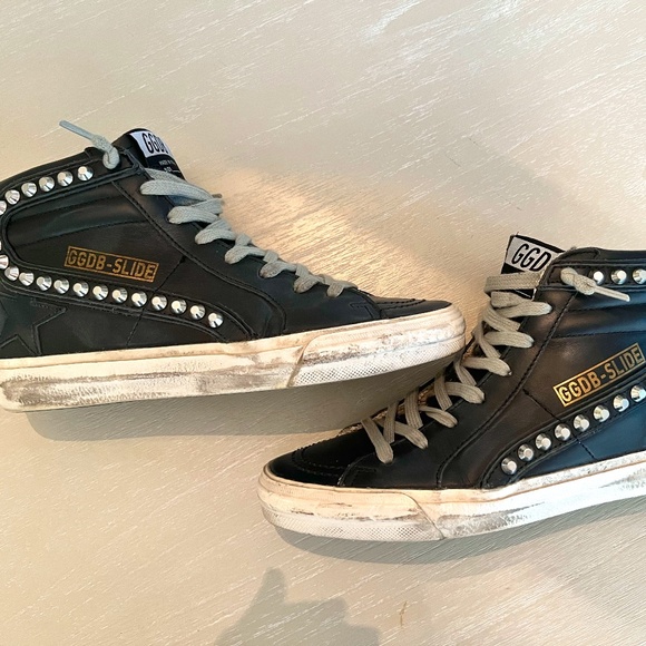 Golden Goose Shoes - Golden Goose Women's Black Slide with Studs - size 6/36